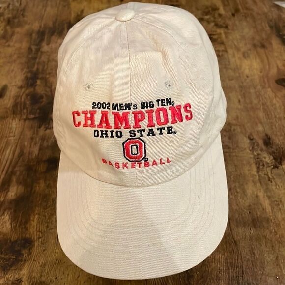 Vintage OHIO STATE BUCKEYES basketball 2002 BIG 10 TEN Conference Hat - Picture 1 of 7